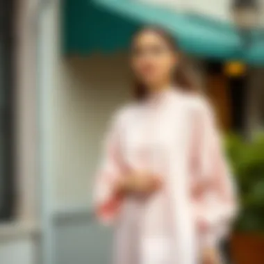 Pastel Elegance in Tunic Fashion Elegant tunic in pastel shades