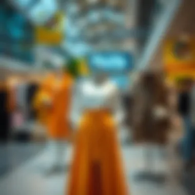 Showcasing Contemporary Fashion Trends Stylish apparel arrangement highlighting Acity's fashion trends