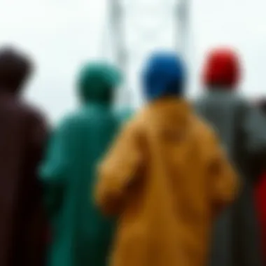 Diverse Color Palette of Armine Raincoats Color palette options for Armine raincoats