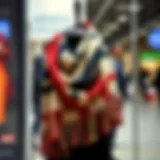 Trendy Armine Sport scarf displayed elegantly