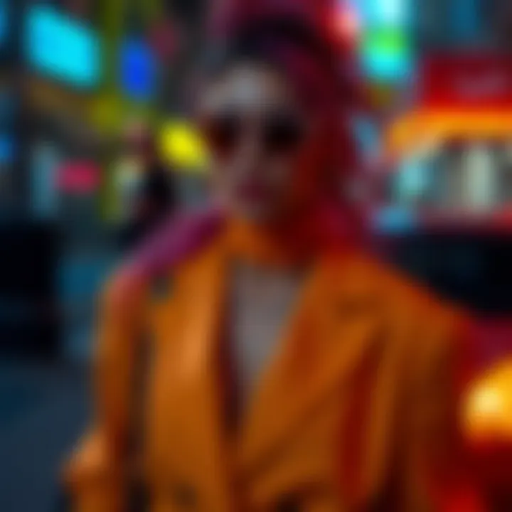 Bold Colors for Night Out Style Vibrant color coordinated ensemble for a night out