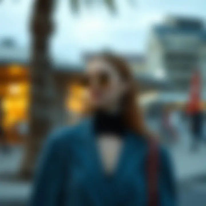 Modern outfit showcases contemporary fashion trends