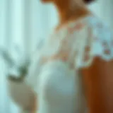 Elegant white dress with intricate lace details.