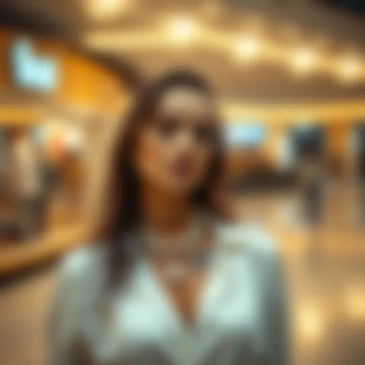 Trendy white dress combined with modern touches.