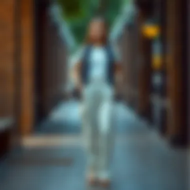 The Perfect Match: Casual and Chic Trendy outfit pairing wide-leg trousers with casual top