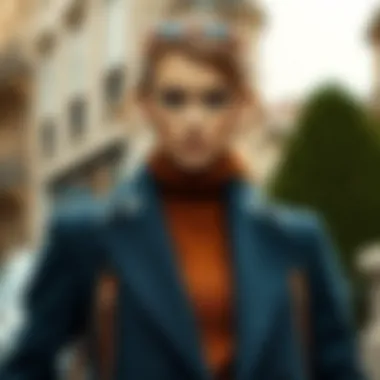 Stylish outfit complemented by a Boyner Fabrika coat