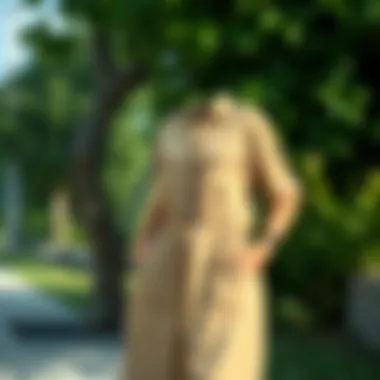 Cargo dress in a casual outdoor setting