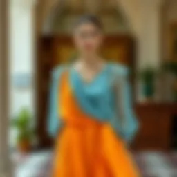Elegant chiffon dress in various colors