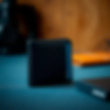 Functional Design: The Smart Organization of Slim Wallets Close-up of a slim wallet displaying its organizational features