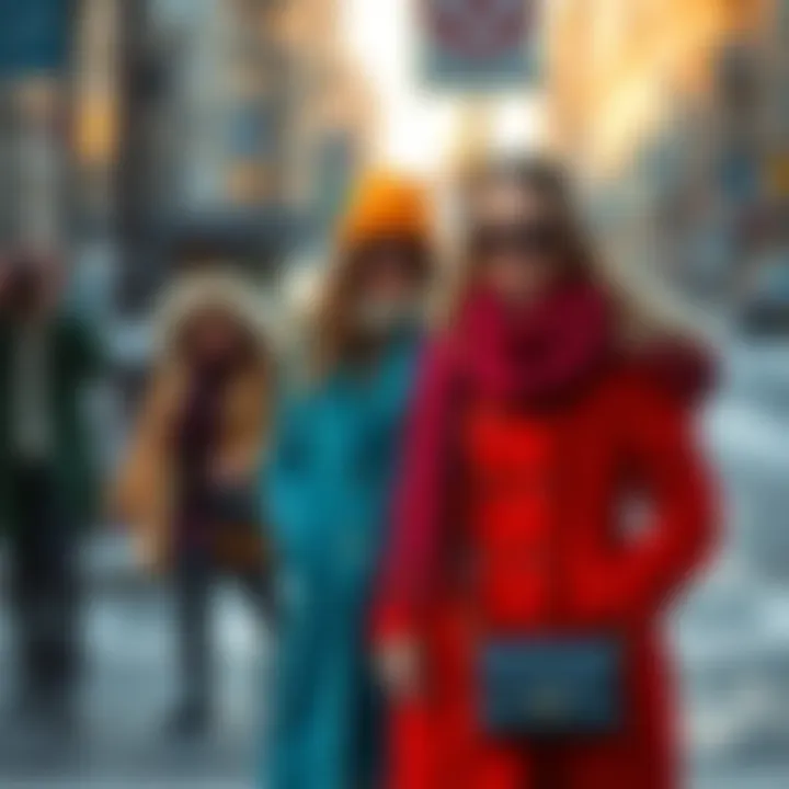 Colorful coat options for a fashionable winter