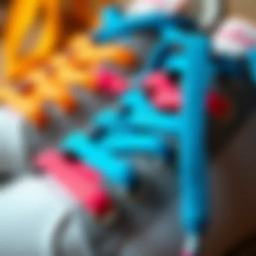 The Allure of Colorful Shoelaces Vibrant shoelaces in various colors arranged aesthetically