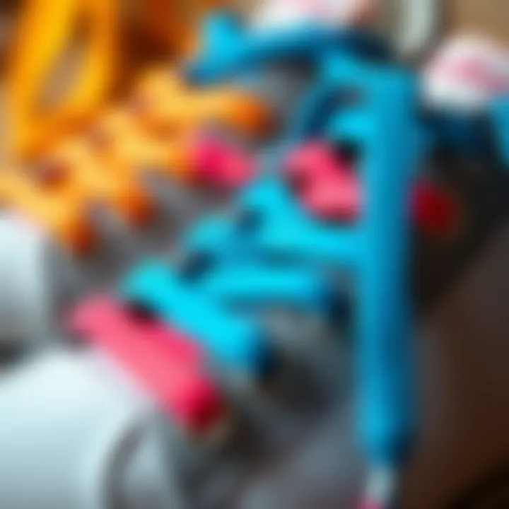 The Allure of Colorful Shoelaces Vibrant shoelaces in various colors arranged aesthetically