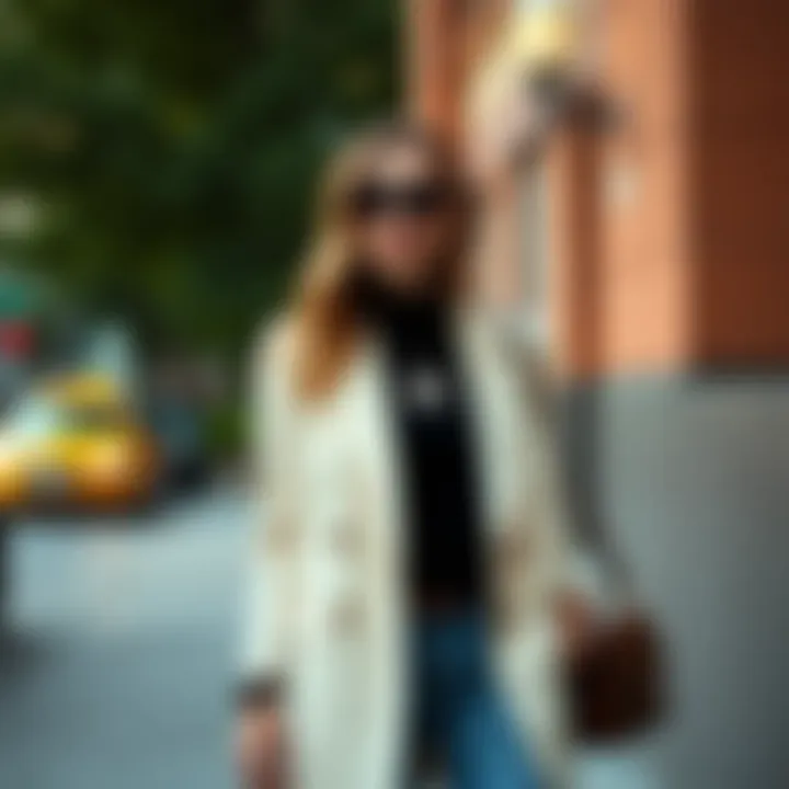 Casual outfit with cream blazer and stylish accessories