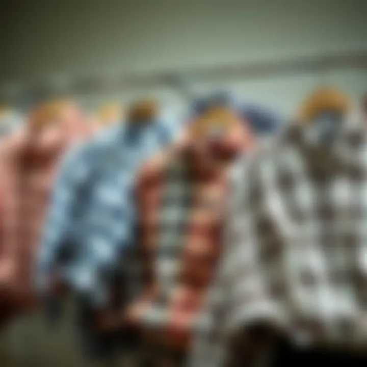 A collection of various checked shirts tailored for different occasions.