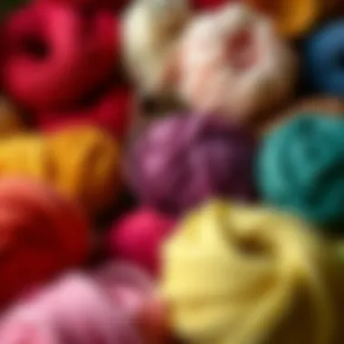 A selection of yarn in various colors perfect for knitting sweaters