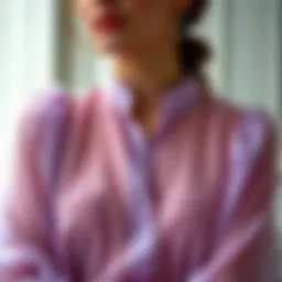 Elegant chiffon blouse draping softly