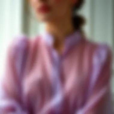 Elegant chiffon blouse draping softly