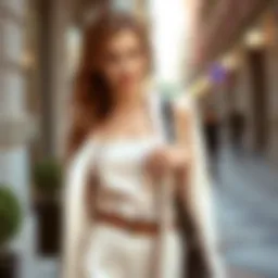 Elegant dress and blazer combination for a chic look