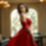 Elegant dress showcasing grace and sophistication