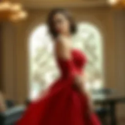 Elegant dress showcasing grace and sophistication