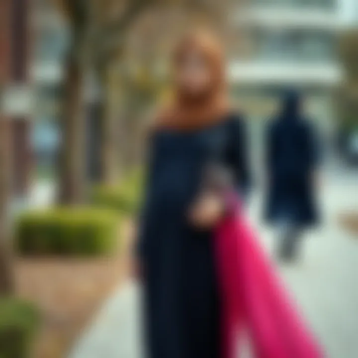 Elevate Your Maternity Style Elegant hijab maternity dress showcasing style and comfort