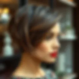 Elegant layered haircut showcasing a modern style