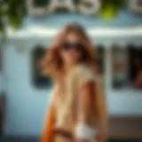 Elegant lightweight vest showcasing summer style