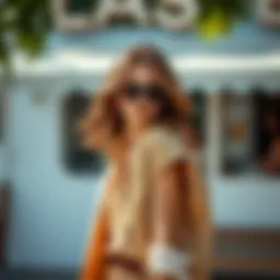 Elegant lightweight vest showcasing summer style