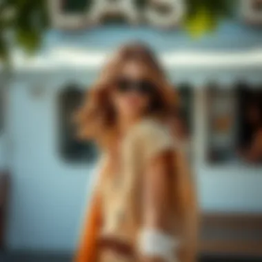 Elegant lightweight vest showcasing summer style