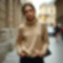 Elegant plain knit tunic design showcasing a modern style