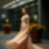 Elegant Short-Front Long-Back Dress Design Elegant short-front long-back dress design