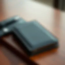 Elegant slim wallet with a minimalist design