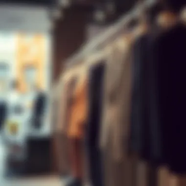 Retail Display of Suits for Budget-Conscious Buyers Shopping scene with suits in a retail environment