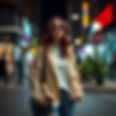 Casual Street Style Inspiration An urban setting highlighting street style with a casual approach