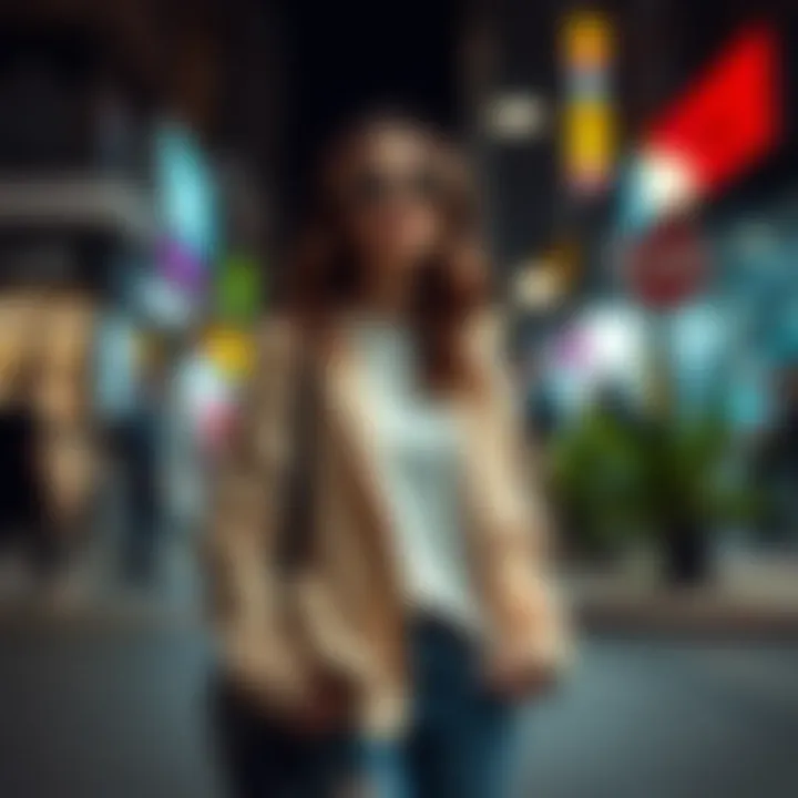 Casual Street Style Inspiration An urban setting highlighting street style with a casual approach