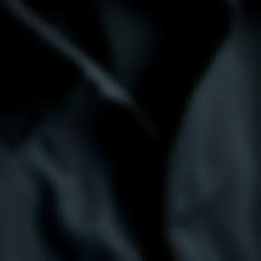 A close-up of premium fabric textures used in black shirts