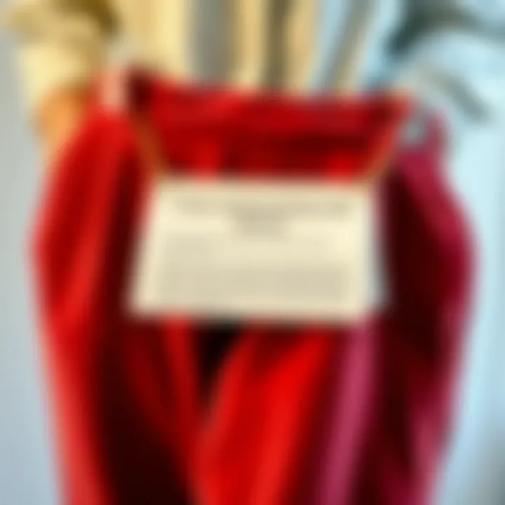 Care instructions for maintaining the quality of velvet fabric.