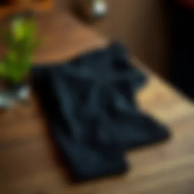 Sophisticated Style of Slim Fit Black Trousers Sophisticated slim fit black trousers on a stylish wooden surface