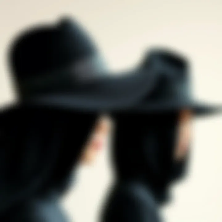 Different styles of black hats and their versatility