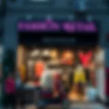 The Essence of Fashion Retail A vibrant storefront showcasing a variety of fashion items