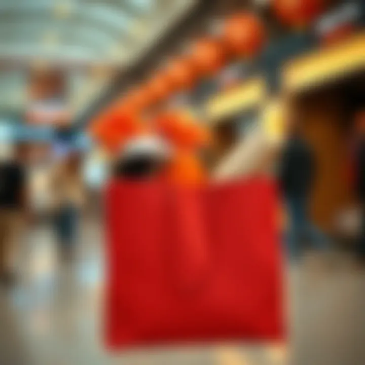 The Joy of Shopping Experience A stylish shopping bag filled with trendy products