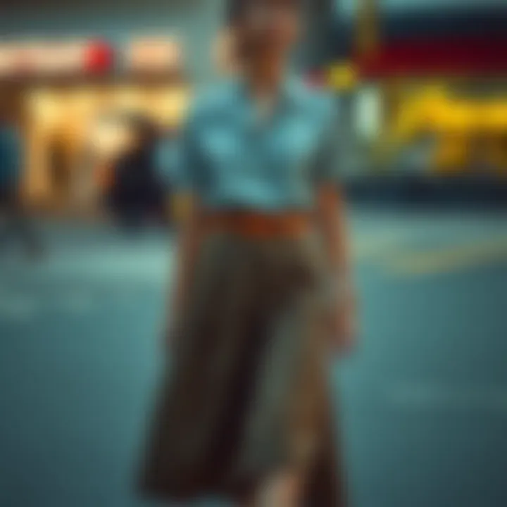 Contemporary Skirt Fashion Trends Trendy outfit showcasing modern skirt styles