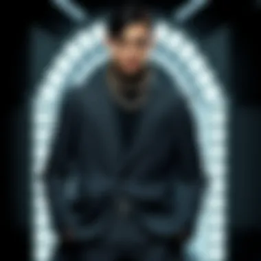 Fashion accessories enhancing a chain suit ensemble