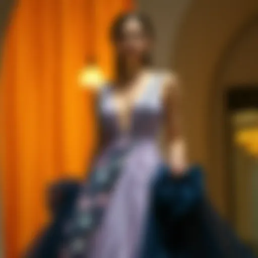 Elegant dress showcasing the latest fashion trends