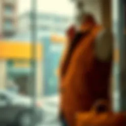 A stylish vest displayed on a mannequin in a chic urban setting.