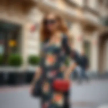 Fashionable outfit combinations featuring a midi floral dress for different occasions