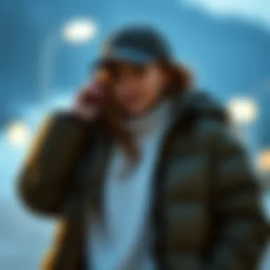 Functional and fashionable puffer jacket for outdoor activities