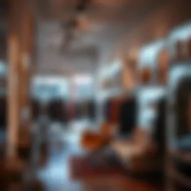 Inside view of a stylish rental boutique in Gaziantep