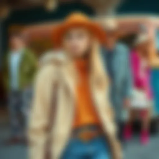 A vibrant collection of youth fashion showcasing diverse styles