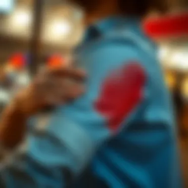 Discoloration in shirt underarm area